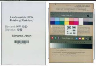 Entnazifizierung Albert Tillmanns , geb. 07.12.1901 (Metzger)