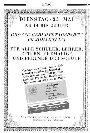2. Tag Dienstag 25. Mai