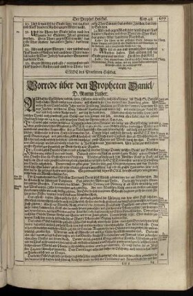 Vorrede ueber den Propheten Daniel / D. Martin Luther