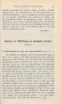511-528 Beiträge zur Würdigung des Propheten Ezechiel : Fortsetzung