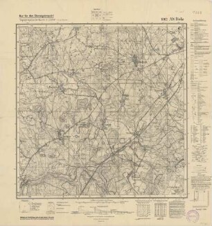 1862 (alte Nr.: 524) Alt Belz, Topographische Karte 1:25000 (4 cm - Karte)