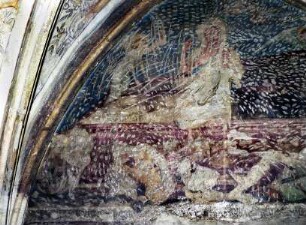 Wandmalerei im 4. Joch von Norden. — Feld 23: Christi Auferstehung