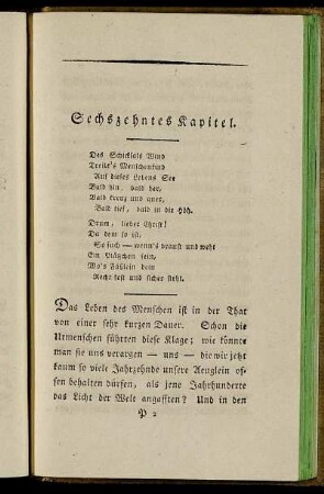 Sechszehntes Kapitel. - Zwanzigstes Kapitel.