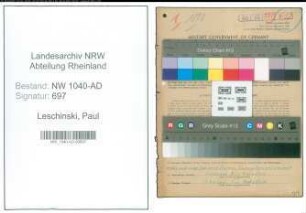 Entnazifizierung Paul Leschinski , geb. 31.01.1902 (Angestellter)