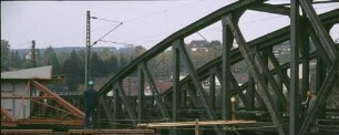 Plochingen Neubau Filsbrücke Baugerüst