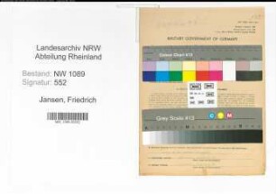 Entnazifizierung Friedrich Jansen , geb. 26.07.1922 (Polizeibeamter)