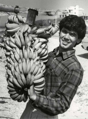 Frische Bananen an den Straßen in der Türkei