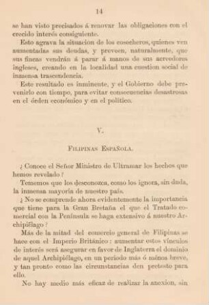 V. Filipinas Espanola