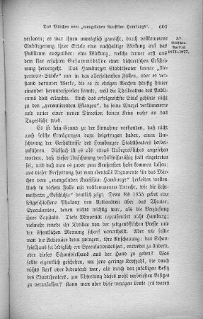 Das Märchen vom "mangelnden Kunstsinn Hamburgs".