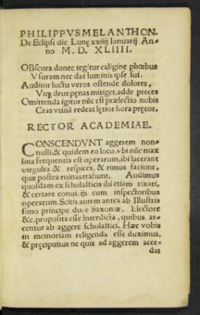 Philippus Melanthon.