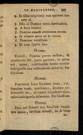 327-335, Oremus; ...