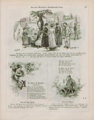 "Aus der Münchner Kunstausstellung" "Der Wein im Schlößle"
