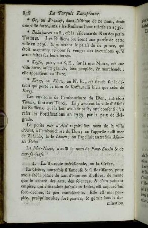 2. La turquie méridionale, ou la Gréce.
