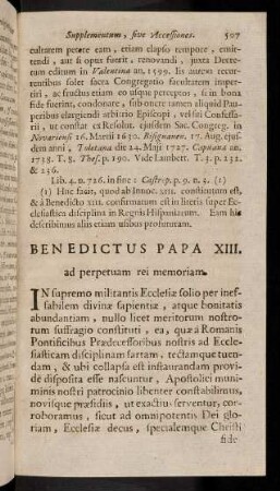 507-508, Benedictus Papa XIII