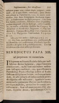 507-508, Benedictus Papa XIII