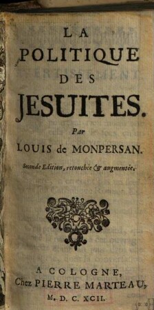 La Politique Des Jesuites