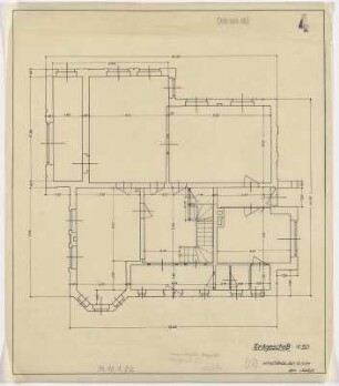 [Direktorwohnhaus] Vorprojekt Nachtsanatorium, Erdgeschoß