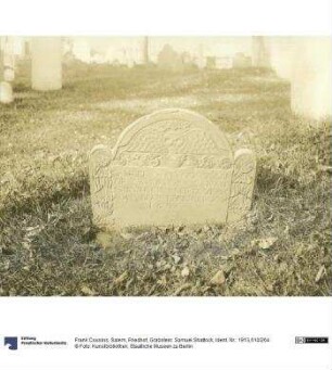 Salem, Friedhof, Grabstein: Samuel Shattock