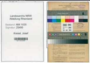 Entnazifizierung Josef Kresal , geb. 14.03.1913 (Steiger)