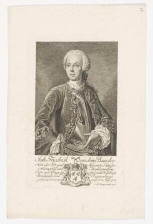 Bildnis des Joh. Friedrich von dem Busche