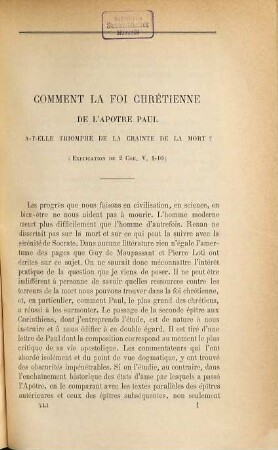 Revue chrétienne. 41 = N.S., T. 14/15. 1894
