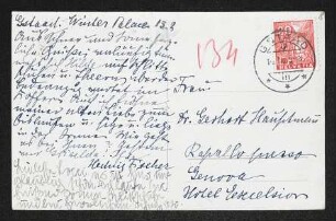 Brief von Hedwig Fischer und Hildegard Fischer an Margarete Hauptmann