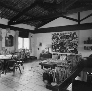 Brasilien. Salvador (Bahia). Atelier und Werkstatt des Malers und Druckgraphikers Hansen-Bahia (1915-1978)