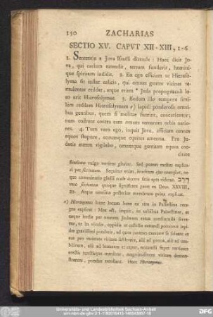 Sectio XV. Caput XII - XIII, 1 - 6