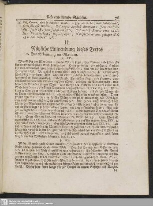 II. Nützliche Anwendung dieses Textes