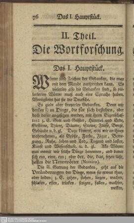 II. Theil. Die Wortforschung