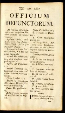 Officium Defunctorum