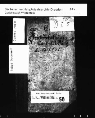 Gerichtshandelsbuch von Friedrichsthal (bei Wildenfels), Bd. 05