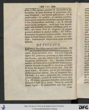 De Peccato.