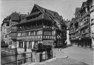 "Straßburg i. Els." Fachwerkhäuser im Pflanzbad