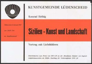 Sizilien- Kunst und Landschaft