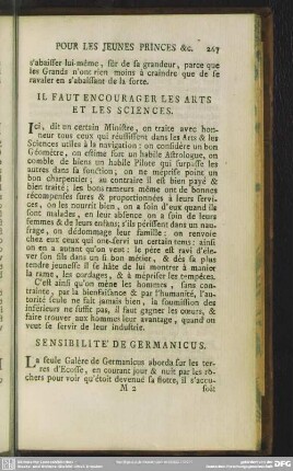 Il Faut Encourager Les Arts Et Les Sciences