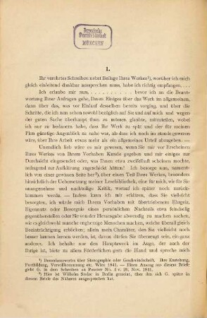 Briefe Gabelsberger's an Heger, Posener und Anders : Festschrift zur Enthüllung des Denkmals Gabelsbergers herausgg. von Robert Fischer