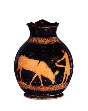 Choen-Kanne - Oinochoe Form III (Bauer mit Esel)