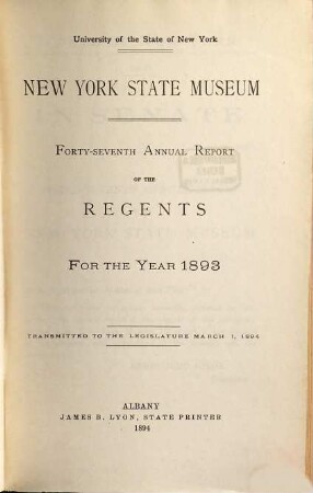 Annual report. 47. 1893 (1894)