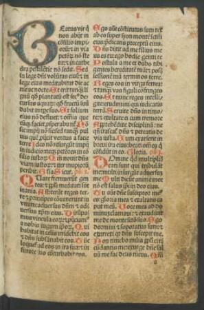 Pars 2. Psalterium. Pars hiemalis.