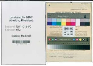 Entnazifizierung Heinrich Espitte , geb. 08.06.1902 ()