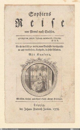 Sophiens Reise von memel nach Sachsen