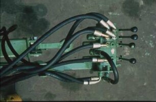 Fotografie: Erntetechnik, Kartoffel, Kartoffelvollernter, Hydraulik, Bedienelement