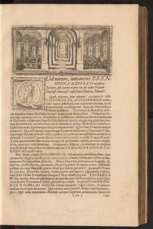 Quid mirum, innumeros Brennonica sceptra