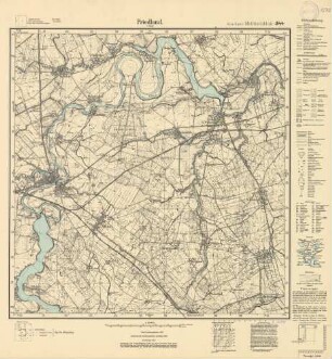 1592 (alte Nr.: 341) Friedland i. Ostpr., Meßtischblatt (4cm - Karte)