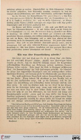 Wie man über Frauenkleidung schreibt