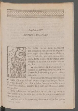 Capítulo LXVI - Delirio y realidad