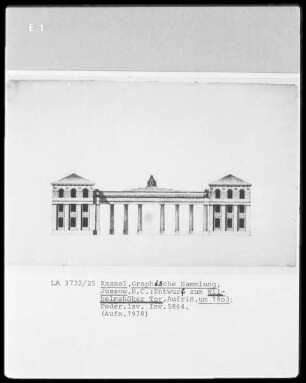 Kassel & Entwurf zum Wilhelmshöher Tor