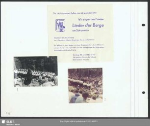 Konzert anläßlich des 50. Jahrestages der 1. deutschen Arbeiter-Bergsteiger-Kaukasus-Expedition (Bild 1) : Dirigent: Werner Matschke