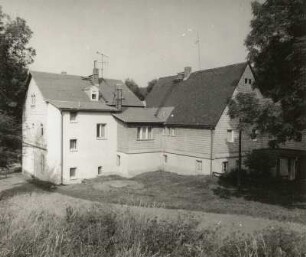 Mulda (Sachsen), Geleitstraße 5/6. Gehöft. Rückansicht von Nummer 6
